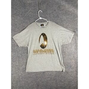 Vintage 90s Star Trek The Experience Las Vegas Hilton Graphic Promo T-Shirt READ